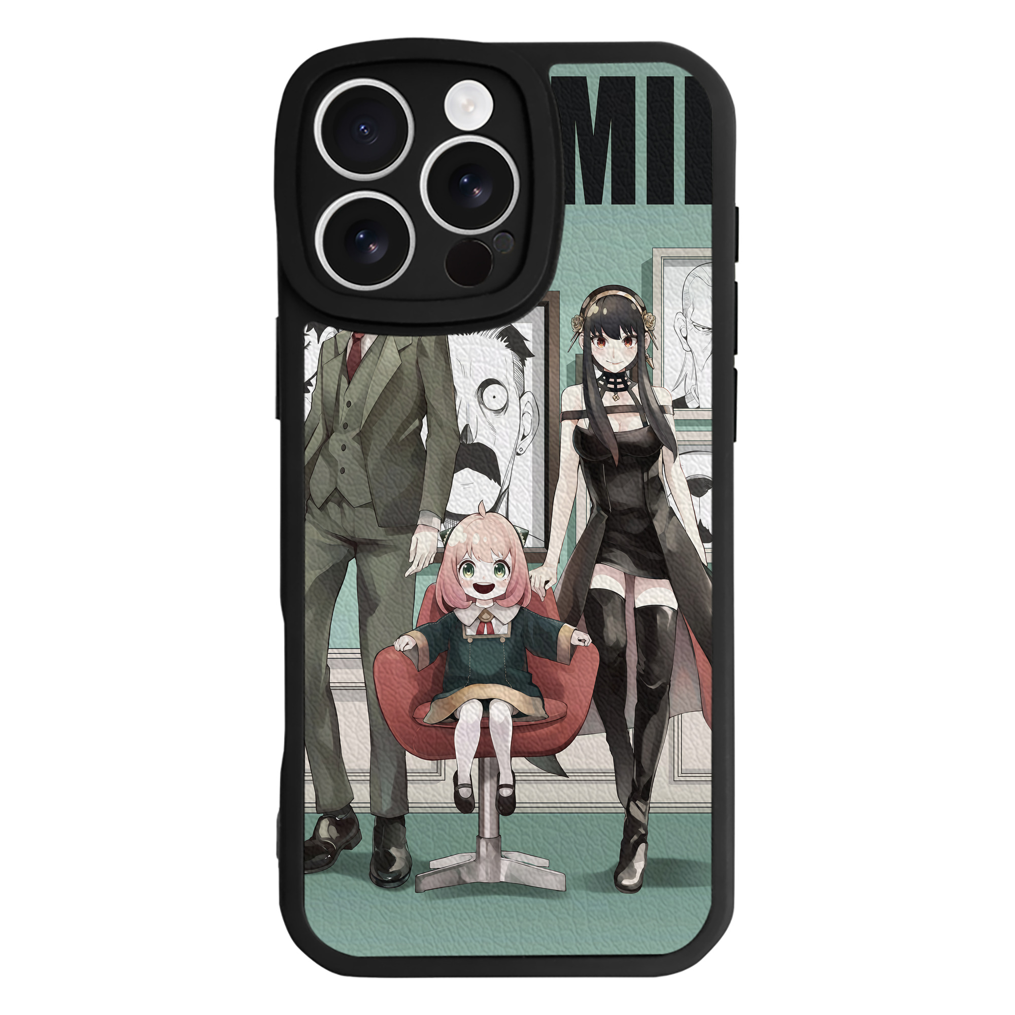 （画像用） SPY×FAMILY间谍家家酒 【iPhone 16シリーズ対応】シリコンスマホケース（レザー調） 材質：シリコン